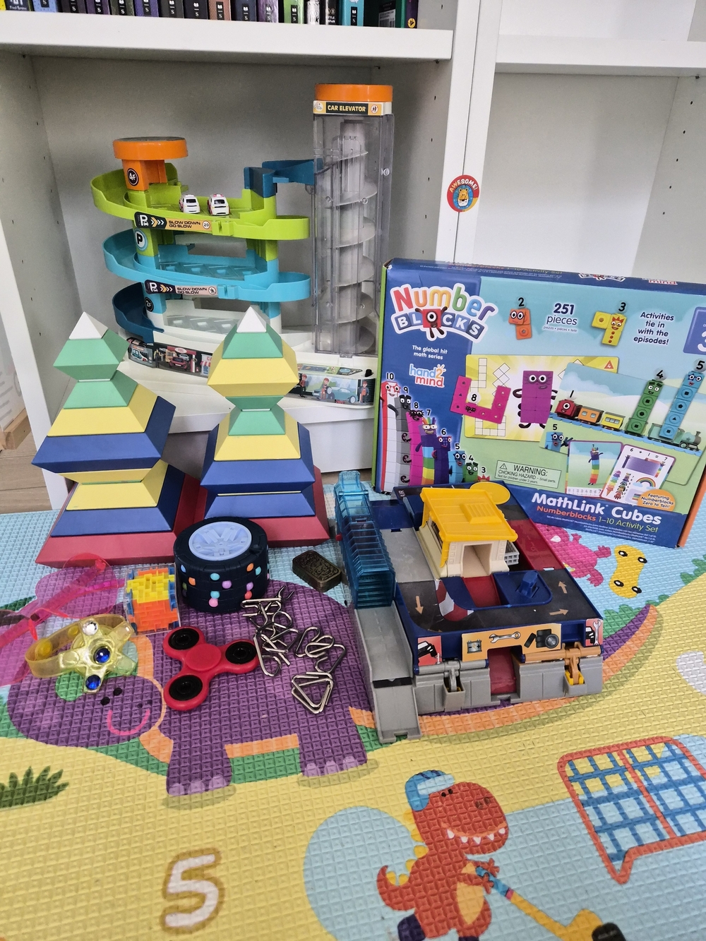 Toddler Toys Bundle- Number Blocks And Car Toy